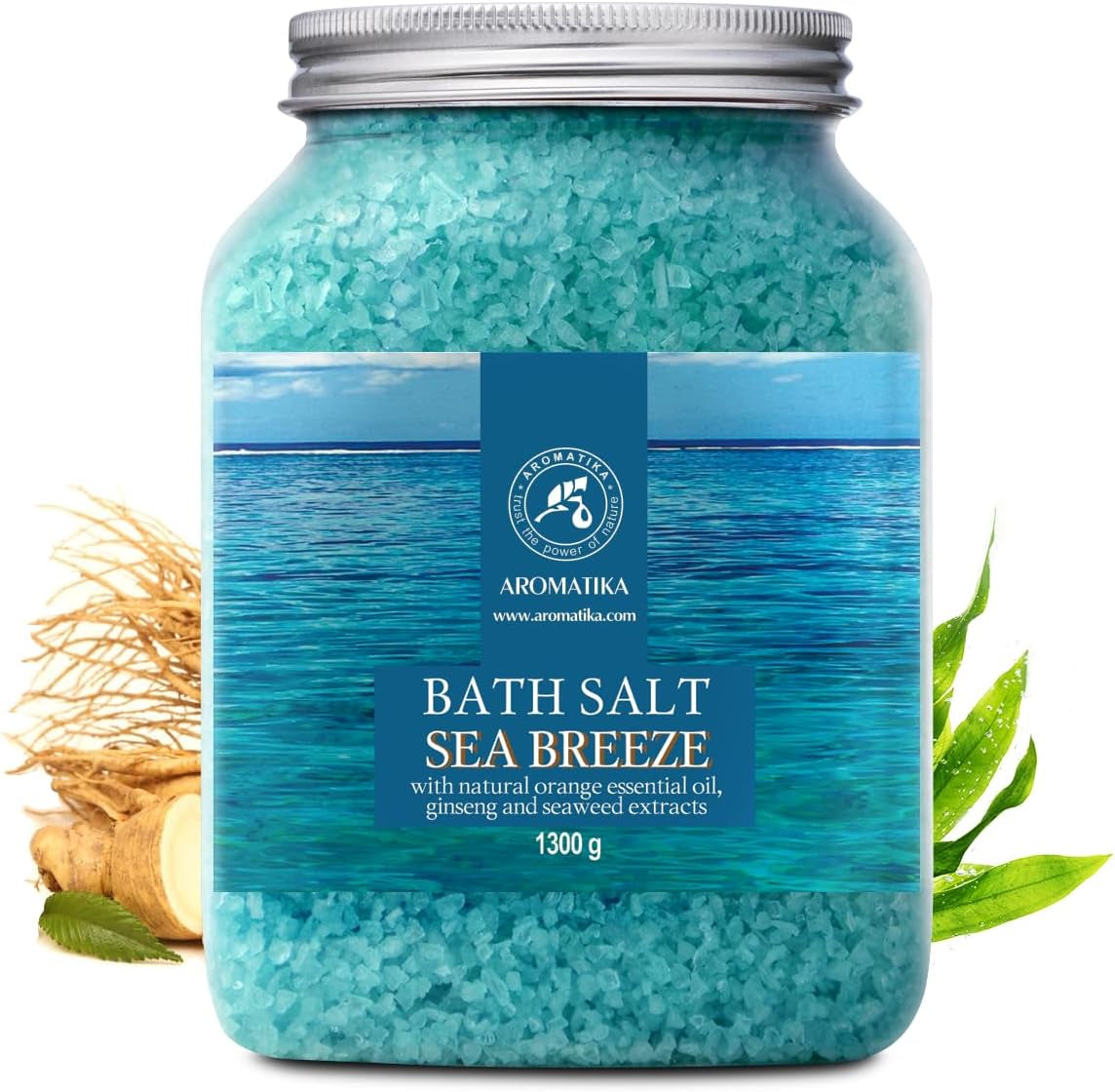 Bath Sea Salt 1300G - Sea Breeze Salt - Ocean Breeze - Natural Bath Sea Salts - Best for Good Sleep - Relaxing - Calming - Body Care - Beauty - Aromatherapy